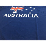 Adult AUSTRALIAN T Shirt Australia Day 100% COTTON Souvenir Tee Top Flag - Blue