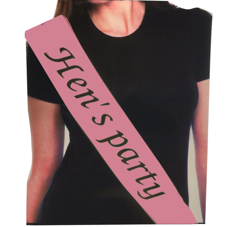 Hen's Night Bridal Sash Bride Happy Birthday 18th 21st Party Night Girls