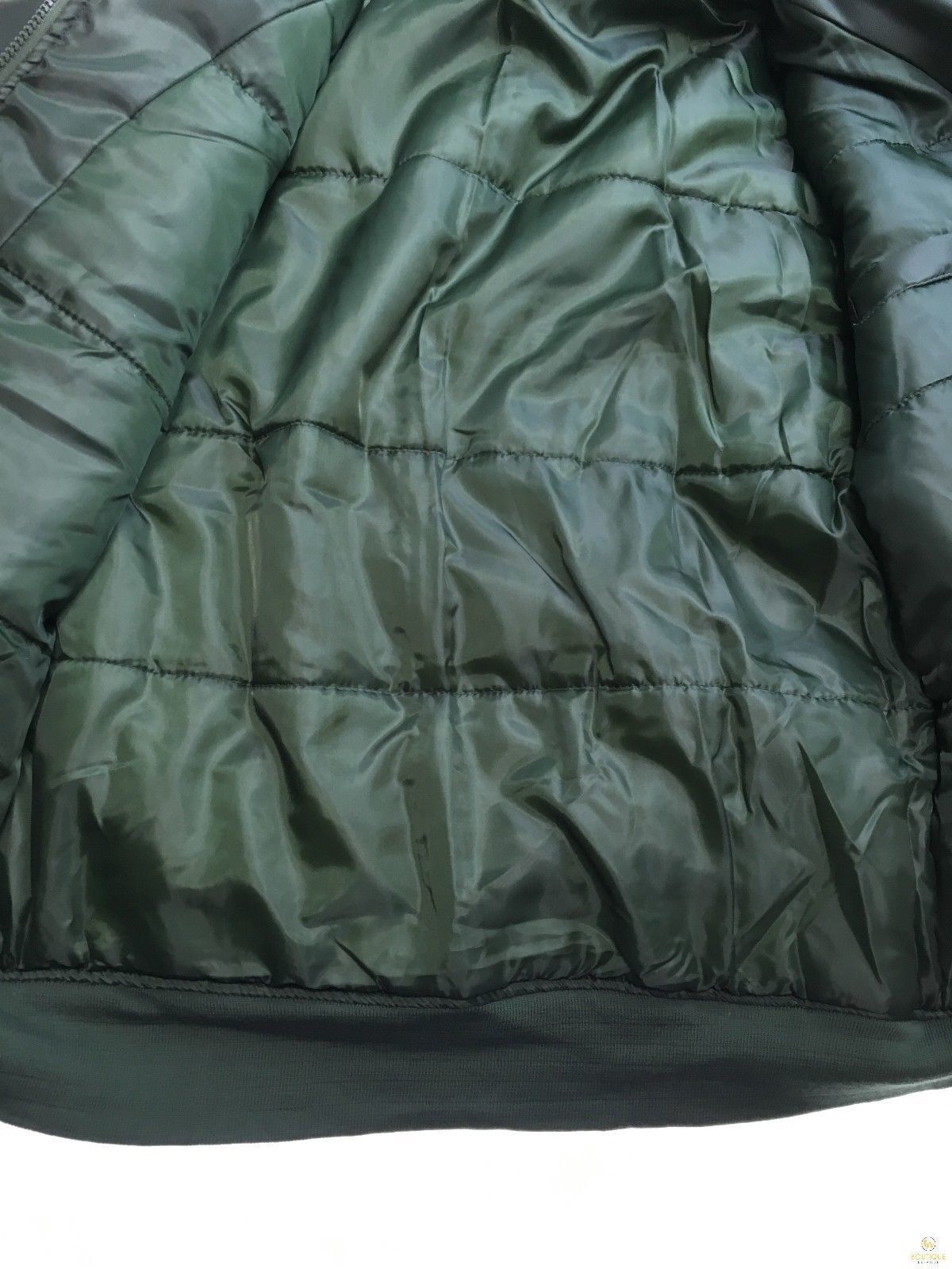 Plus Size Quilted Jacket Zip Up Classic Padded Flight Flying Winter Big & Tall - Bottle Green