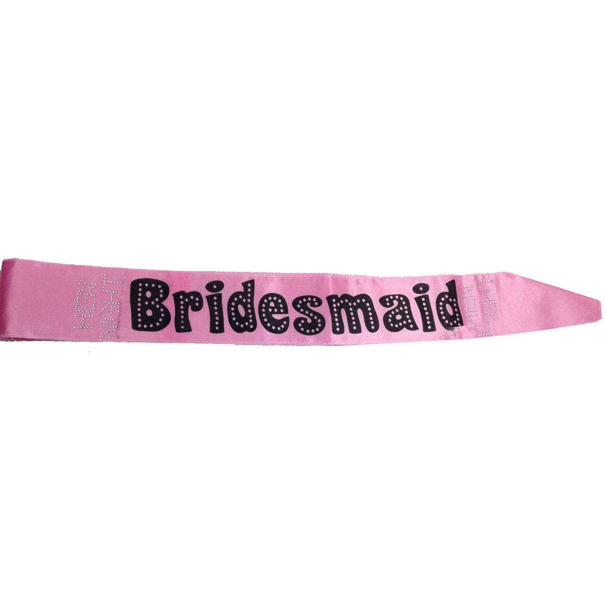 HEN'S NIGHT SASH Party Girls Wedding Bridesmaid Bridal Bride To Be Satin Sashes - Bride To Be (Black 2)