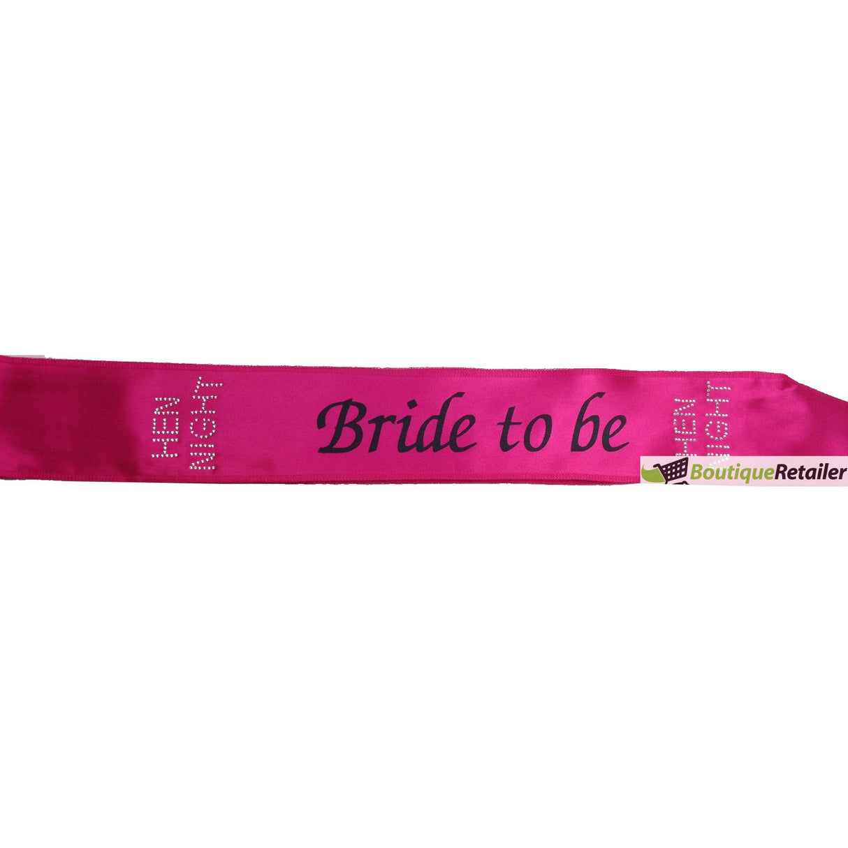 HEN'S NIGHT SASH Party Girls Wedding Bridesmaid Bridal Bride To Be Satin Sashes - Bride To Be (White)