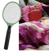 2x BUG ZAPPER RACKET Fly Mosquito Pest Swatter Net Racquet Electric Insect Killer