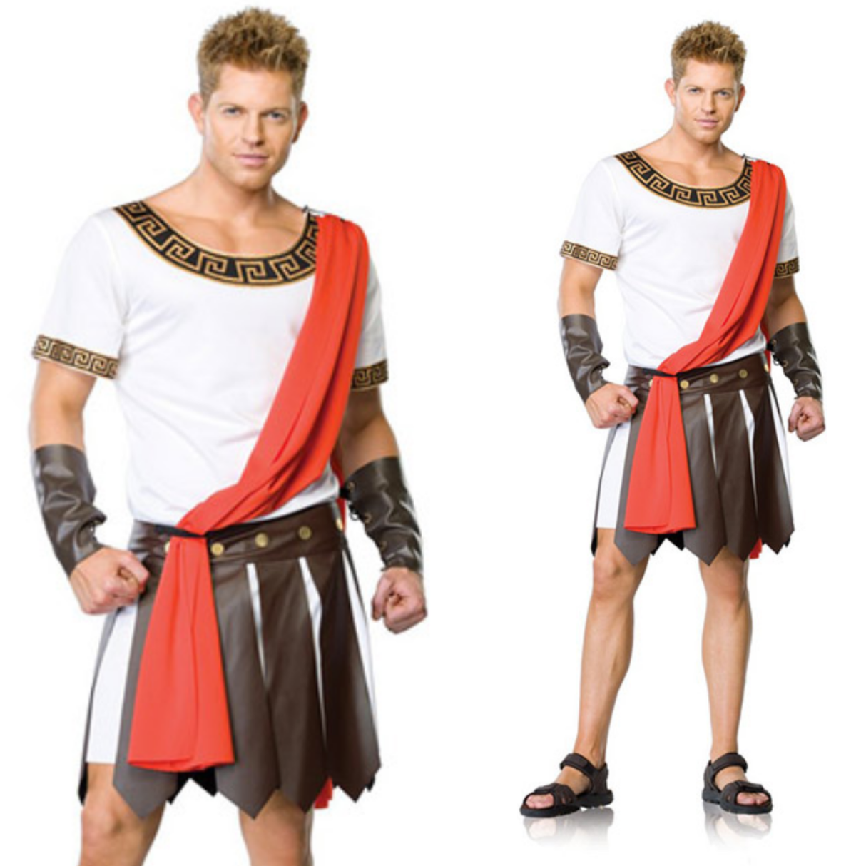 Mens JULIUS CAESAR COSTUME Roman Fancy Dress Toga Emperor Greek Ancient Tunic