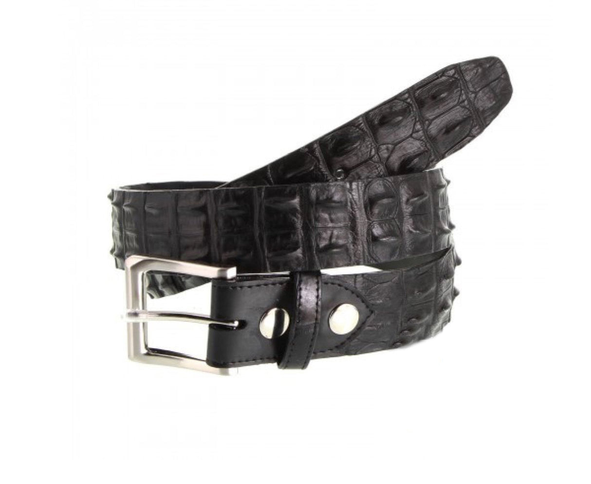 Genuine Crocodile Horn Back Leather Belt MADE IN AUSTRALIA Premium Skin Mens