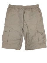 CARGO SHORTS Elastic Waist 100% COTTON Army Pocket Mens Drawstrings 0526