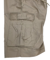 CARGO SHORTS Elastic Waist 100% COTTON Army Pocket Mens Drawstrings 0526