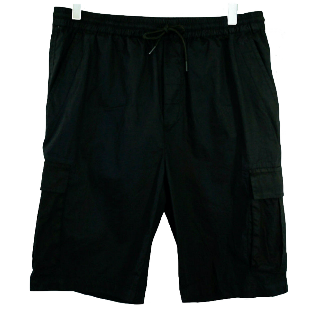 CARGO SHORTS Elastic Waist 100% COTTON Army Pocket Mens Drawstrings 0526