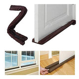 Flexible Door Bottom Sealing Strip Guard Wind Dust Threshold Seal Draft Stopper