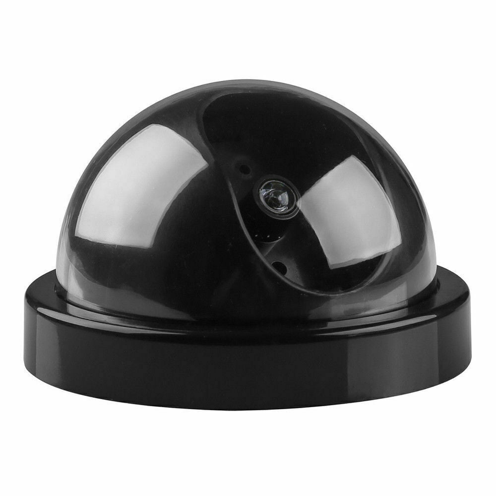 DUMMY SECURITY CAMERA Fake Dome Surveillance Flashing LED Wireless Imitation