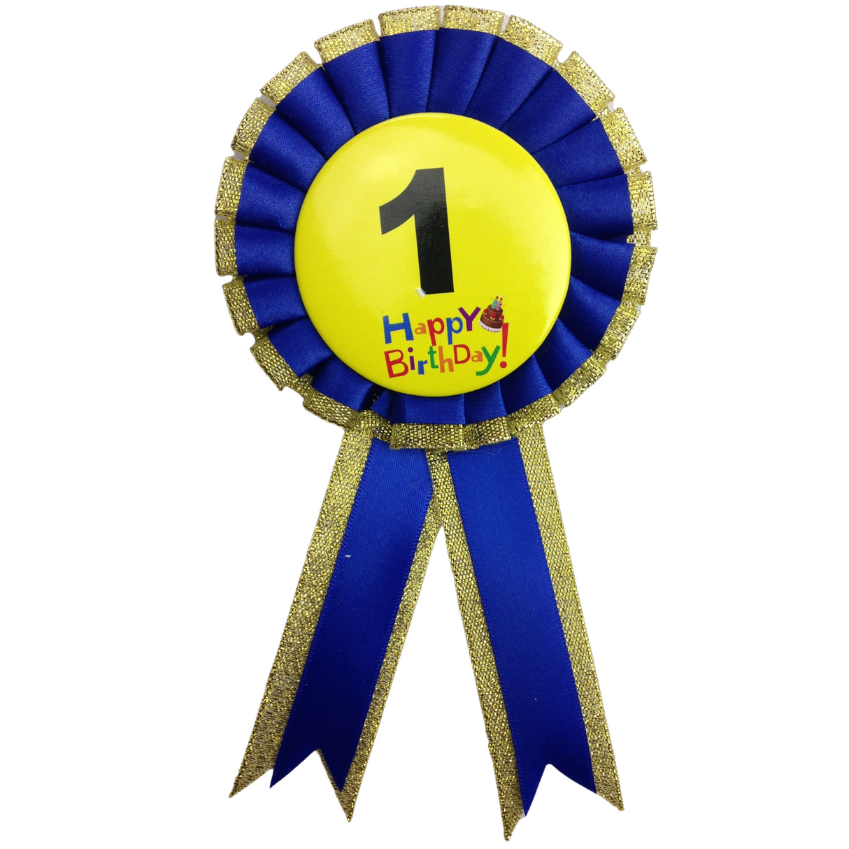 BIRTHDAY BADGE Party Favour Award Rosette Fancy Dress Girls Boys Childrens Kids