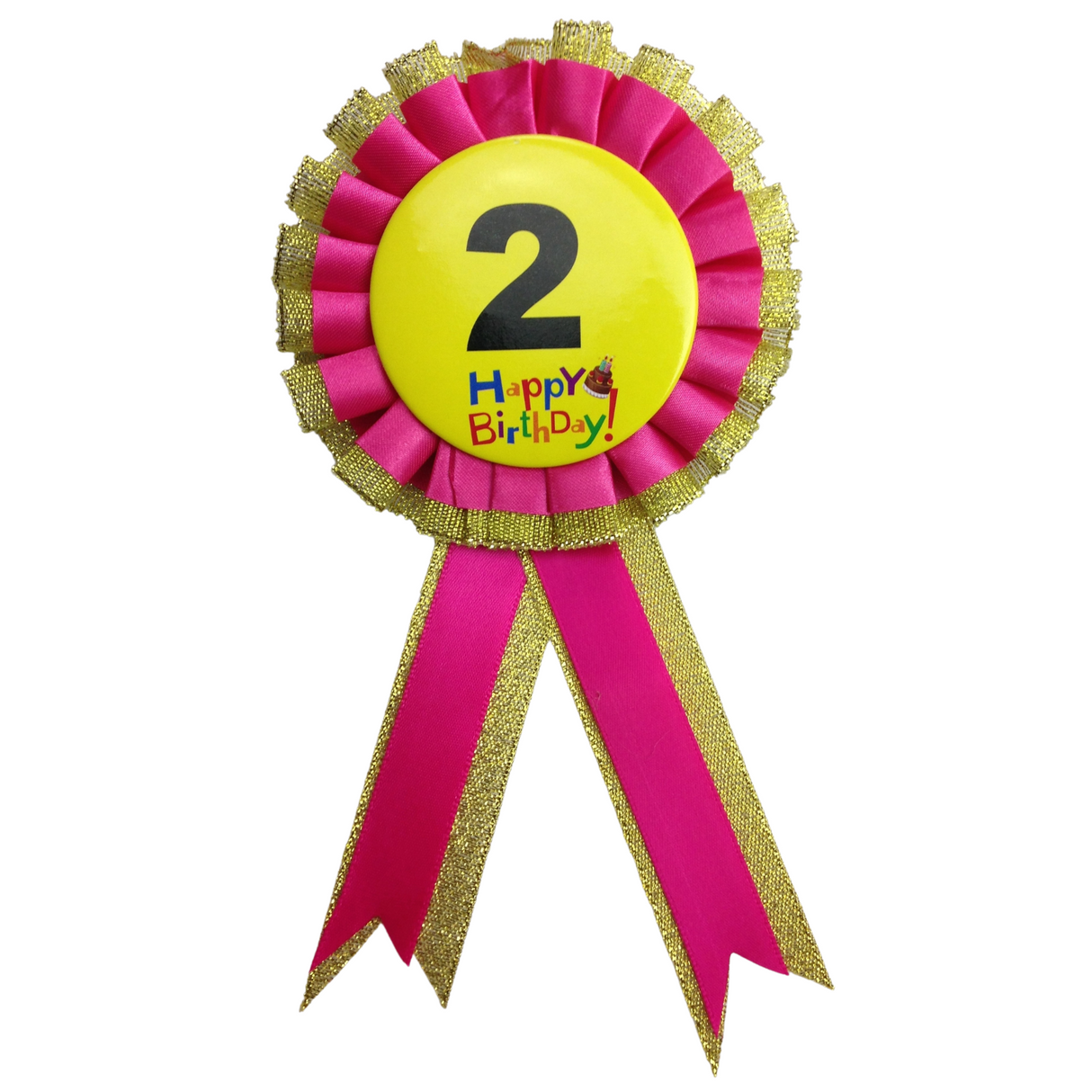 BIRTHDAY BADGE Party Favour Award Rosette Fancy Dress Girls Boys Childrens Kids