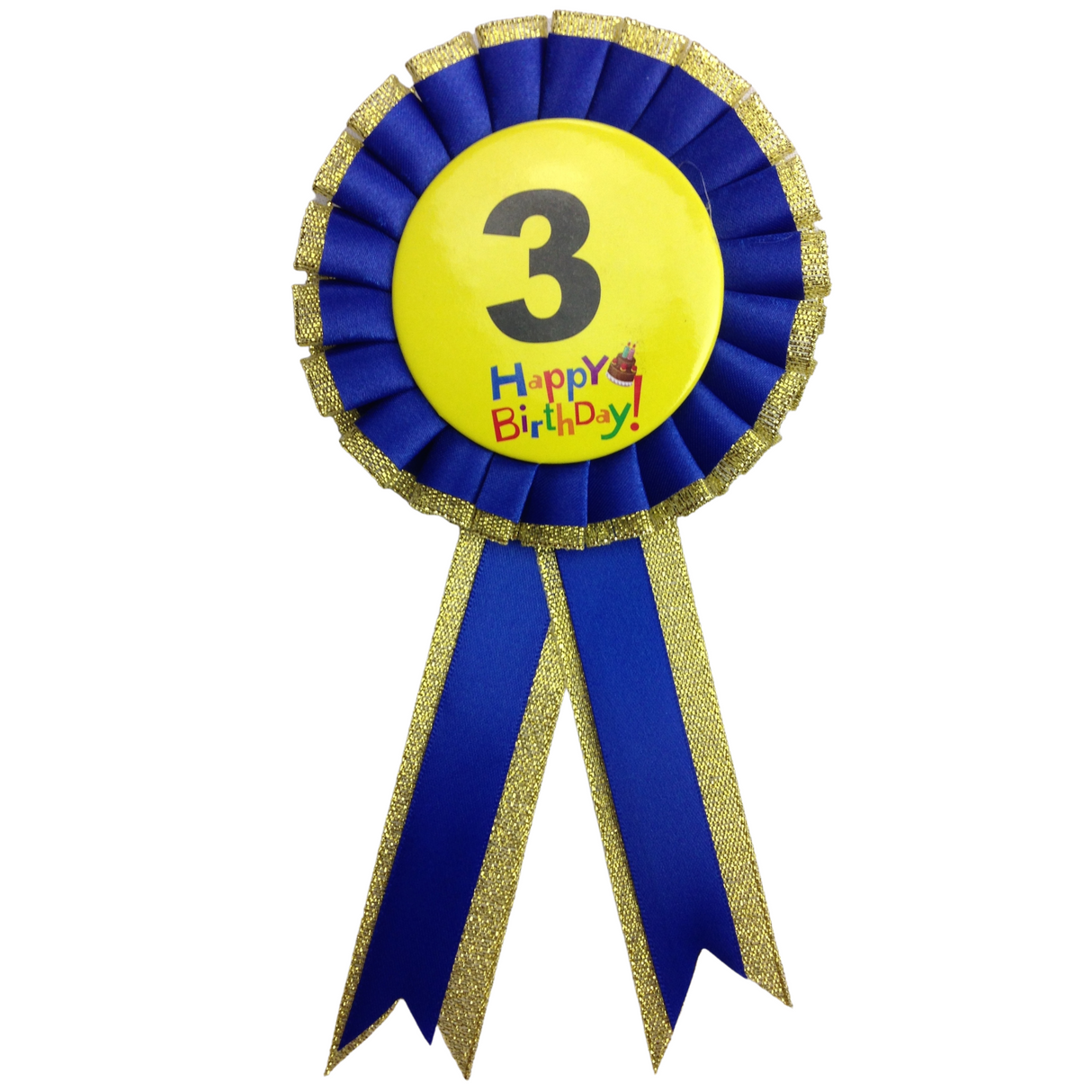 BIRTHDAY BADGE Party Favour Award Rosette Fancy Dress Girls Boys Childrens Kids