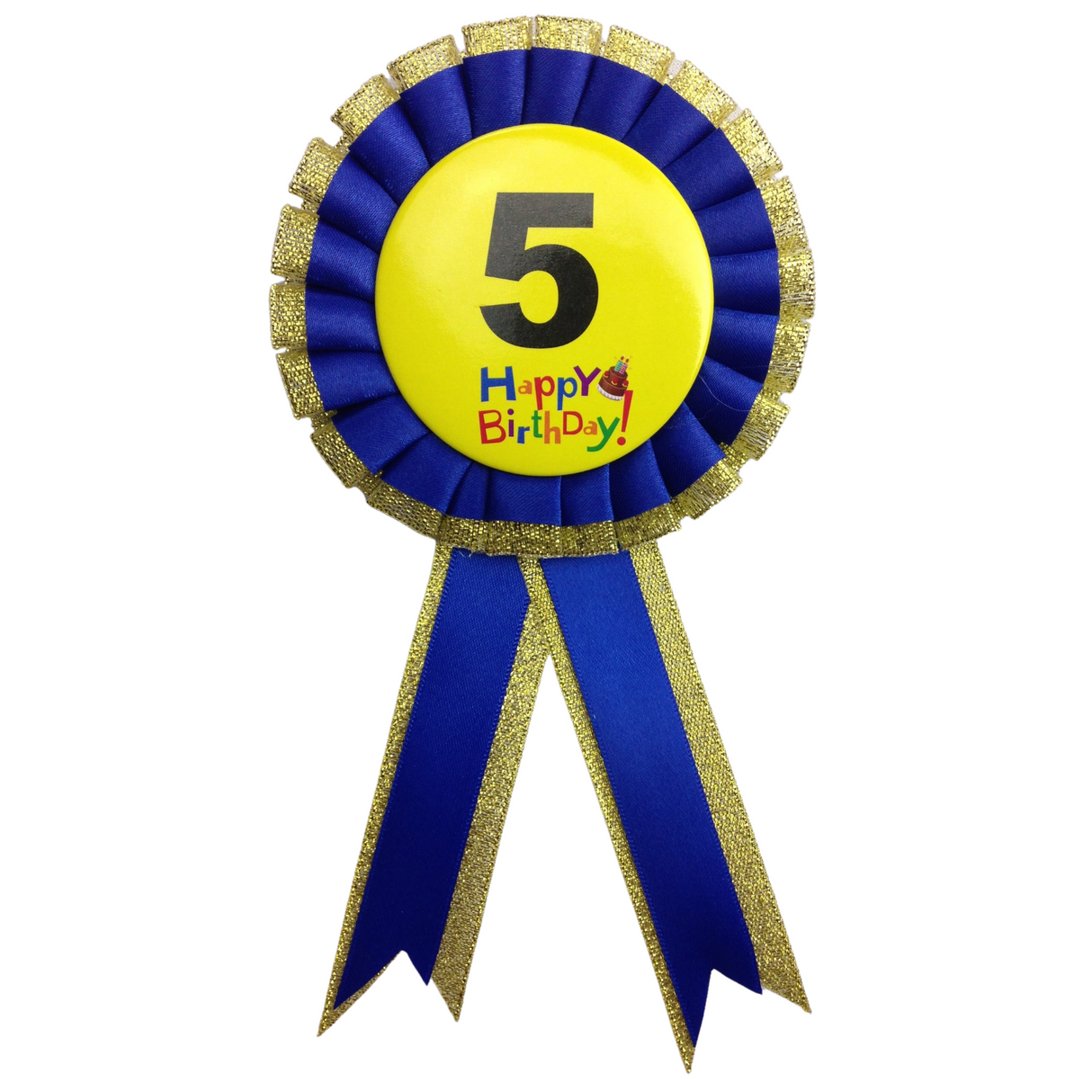 BIRTHDAY BADGE Party Favour Award Rosette Fancy Dress Girls Boys Childrens Kids