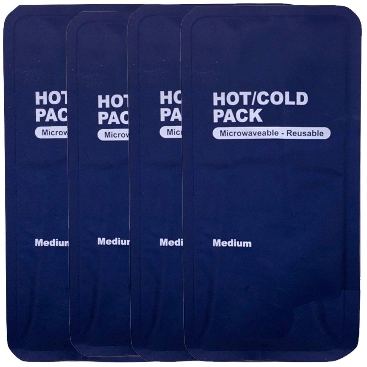 4x HOT COLD PACK First Aid Reusable Ice Heat Gel Packs Microwaveable Relief Bulk