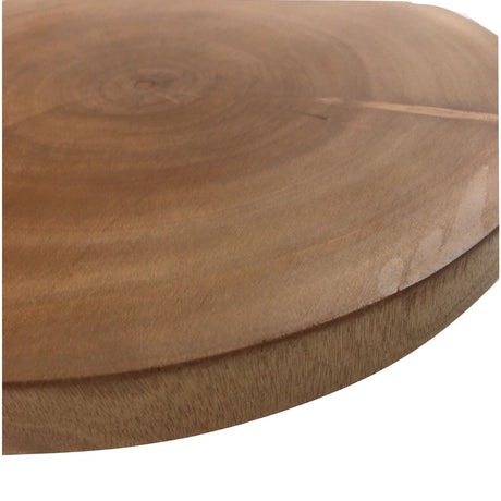 30cm Hard Wood Hygienic Round Cutting Wooden Chopping Board Natural Kitchen