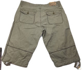 Mens 3/4 CARGO SHORTS 100% COTTON Army Military Combat Quality Summer