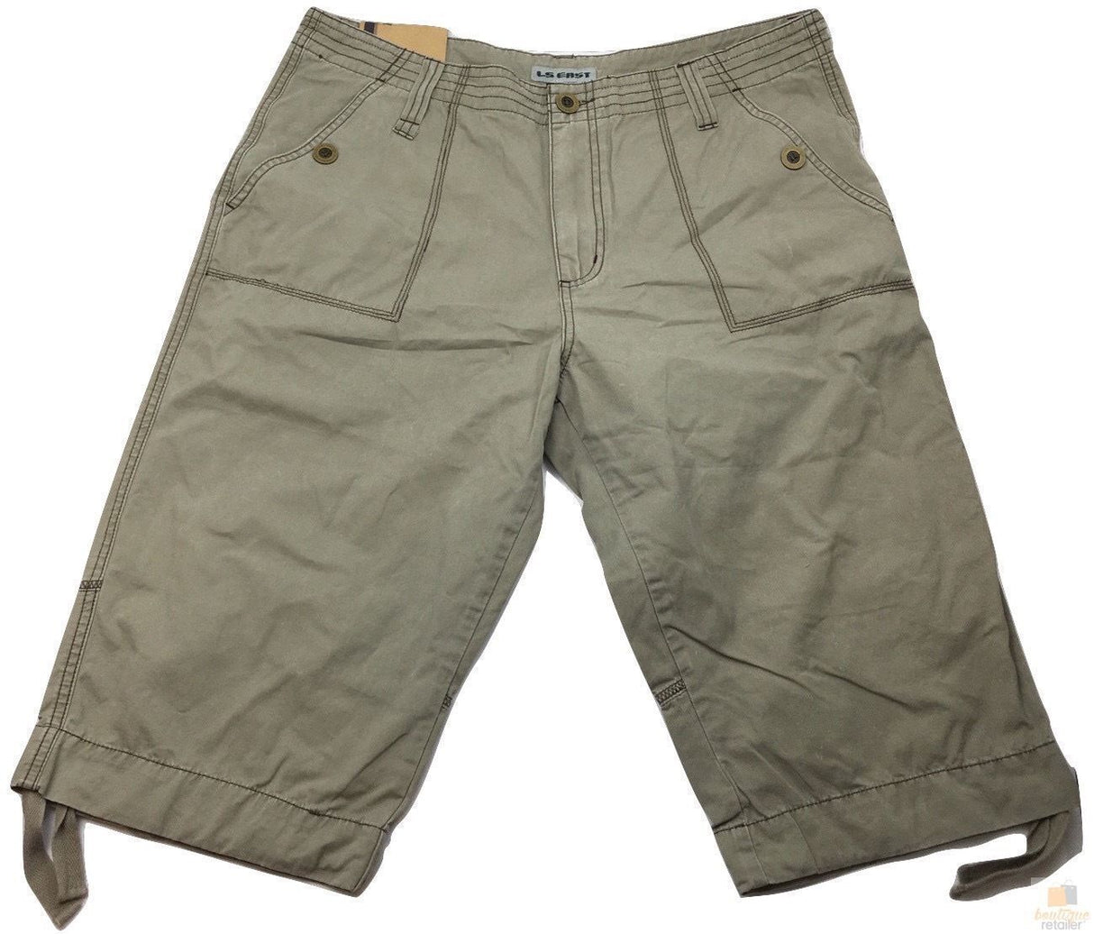 Mens 3/4 CARGO SHORTS 100% COTTON Army Military Combat Quality Summer