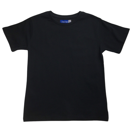 KIDS PLAIN T SHIRT Childrens Child 100% COTTON Boys Girls Basic Blank Tee Top - Bright Blue