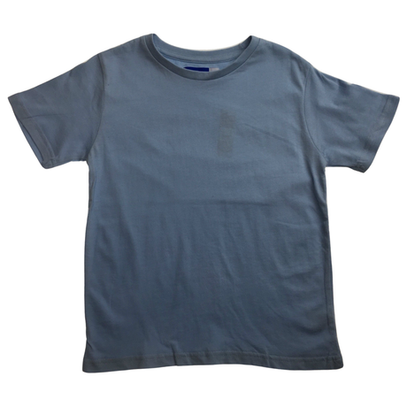 KIDS PLAIN T SHIRT Childrens Child 100% COTTON Boys Girls Basic Blank Tee Top - Sky Blue