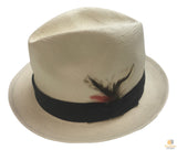 Small Brim Classic Trilby HAT with Feather Fedora Sun UV MADE in USA KS-10