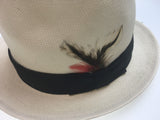 Small Brim Classic Trilby HAT with Feather Fedora Sun UV MADE in USA KS-10