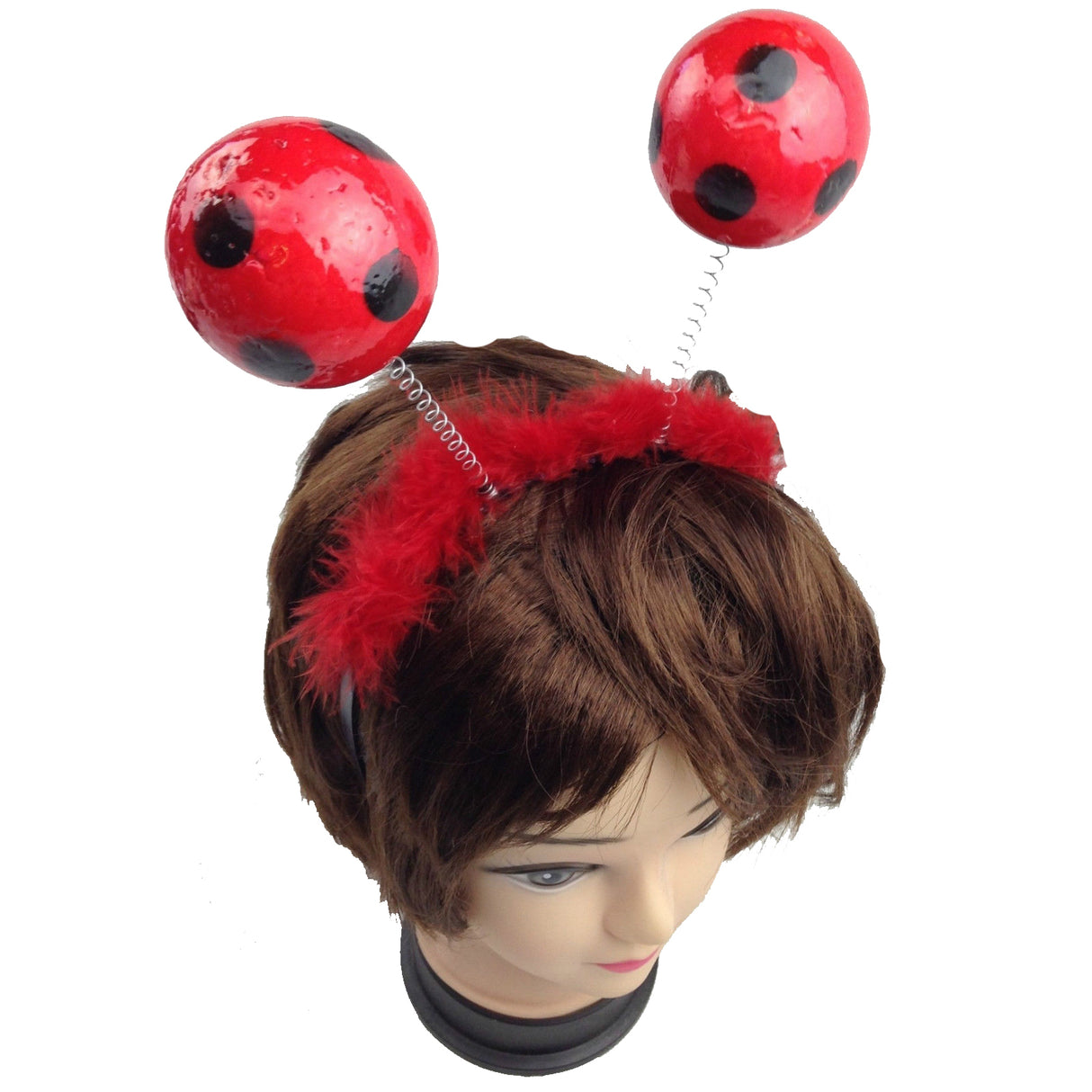 LADYBUG HEADBAND Headdress Red Bird Costume Accessory Ladybird Head Bopper