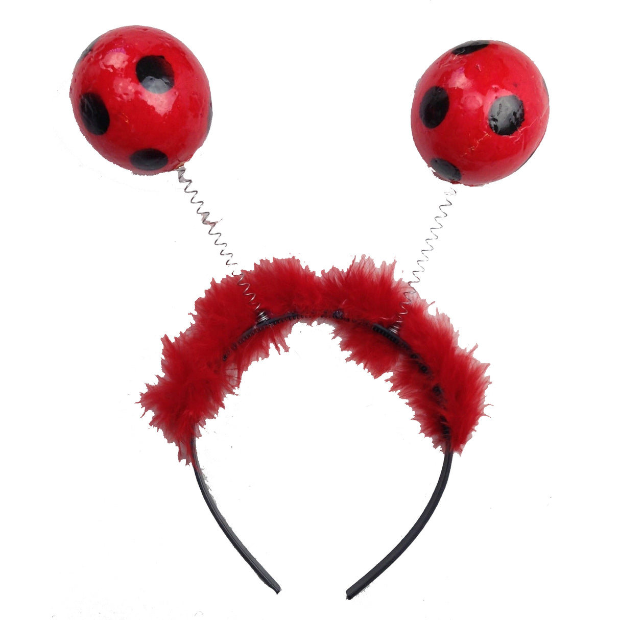 LADYBUG HEADBAND Headdress Red Bird Costume Accessory Ladybird Head Bopper