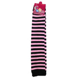 Long LEG WARMERS Party Costume Fine Knitted Stretch Ladies Girls Fancy Dress - Black Red