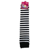 Long LEG WARMERS Party Costume Fine Knitted Stretch Ladies Girls Fancy Dress - Red/Navy