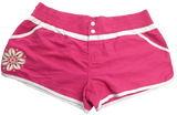 Womens Microfibre Board Shorts Beach Swim Surf Womens Plain Elastic - Pink