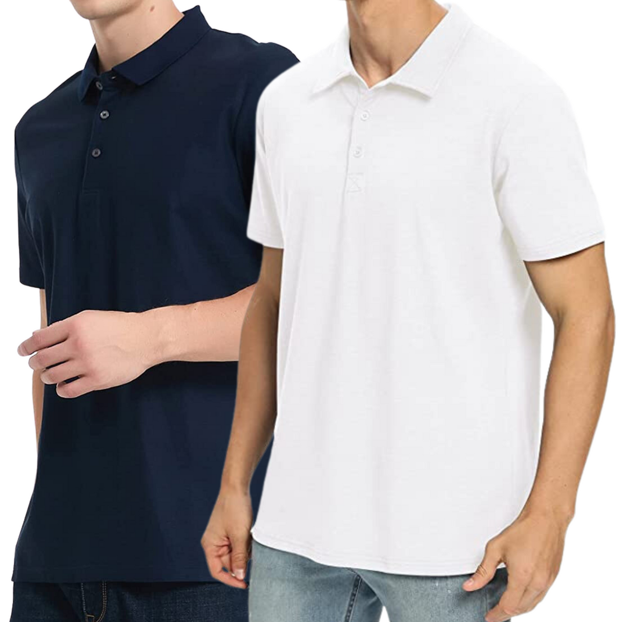 Mens POLO SHIRT 100% COTTON Top Collar Plain Basic Tee Short Sleeve