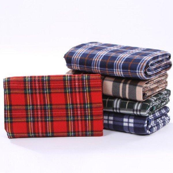 Picnic Rug Mat Blanket Outdoor Camping Waterproof Throw Travel Fleece Plaid - Assorted