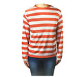 KIDS Red and White Striped Top Wheres Wally Wenda Waldo Shirt Costume Party Book Week