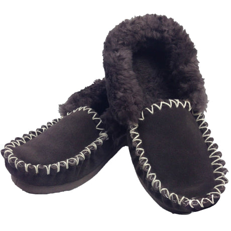 100% Sheepskin Moccasins Slippers Winter Casual Genuine Slip On UGG Non-Slip