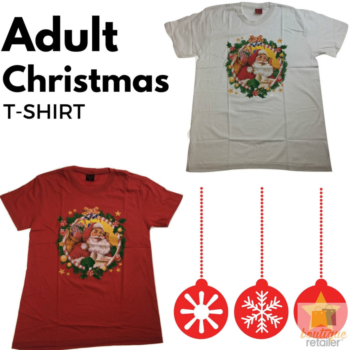 Adult Xmas CHRISTMAS T Shirt Merry Tee Top Santa S-XXL Mens Womens 100% COTTON