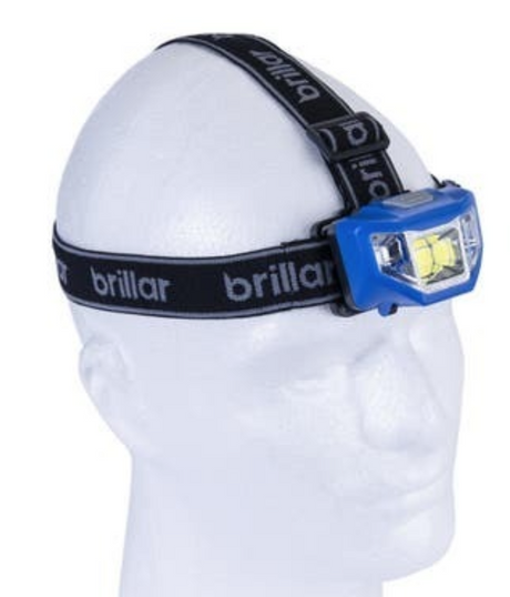 5 Mode Headlamp COB LED Technology Wide Beam Light Adjustable Headband 90 degree Running