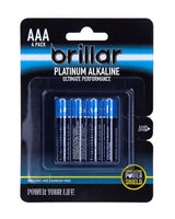 8x AAA Platinum Alakaline Batteries Long Lasting Power Home