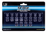 20x LITHIUM BUTTON CELL BATTERIES AG1/LR60, AG4/LR66, AG10/LR54, AG12/LR43, AG13/LR44