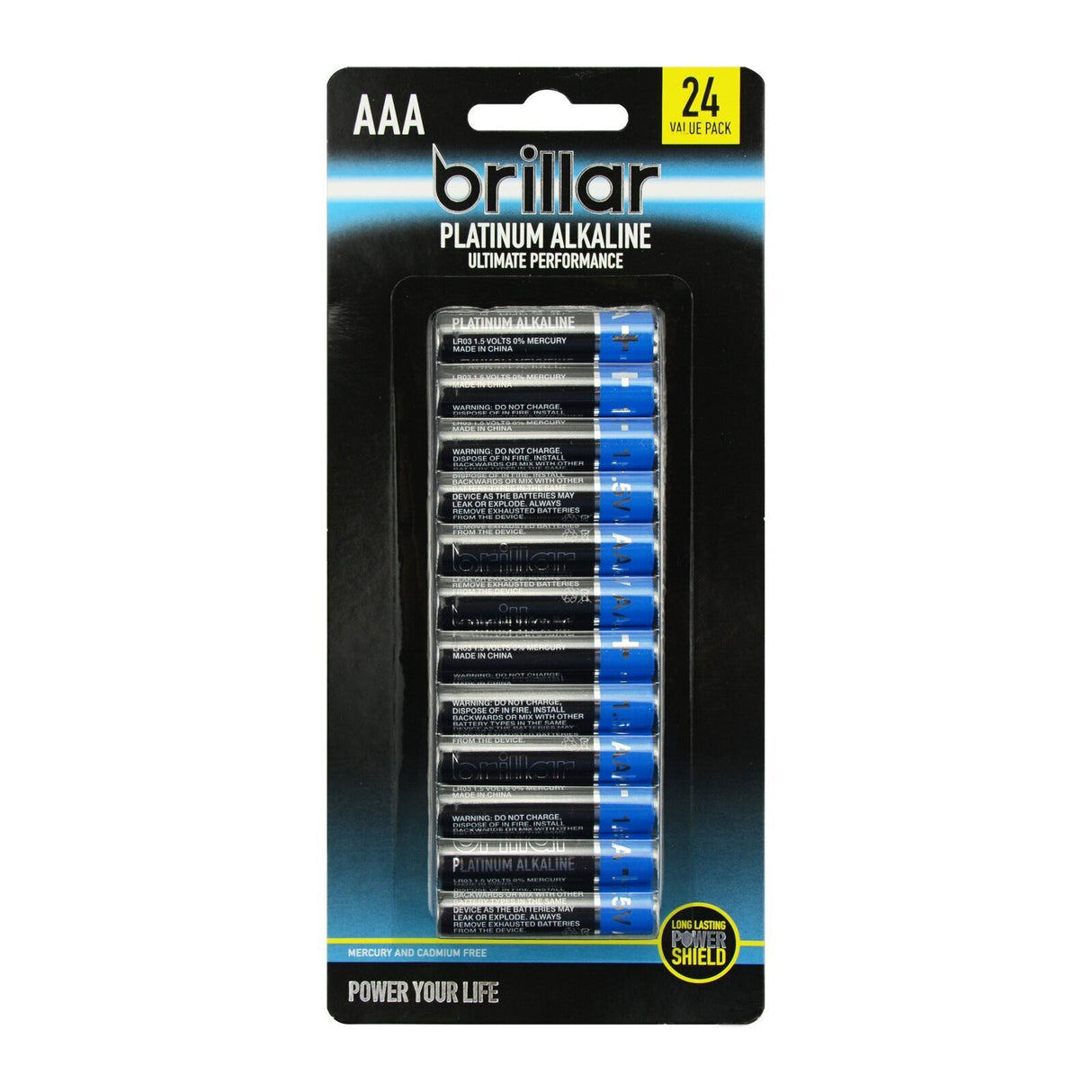 Premium Alkaline AAA Batteries long lasting power home - 24 PK