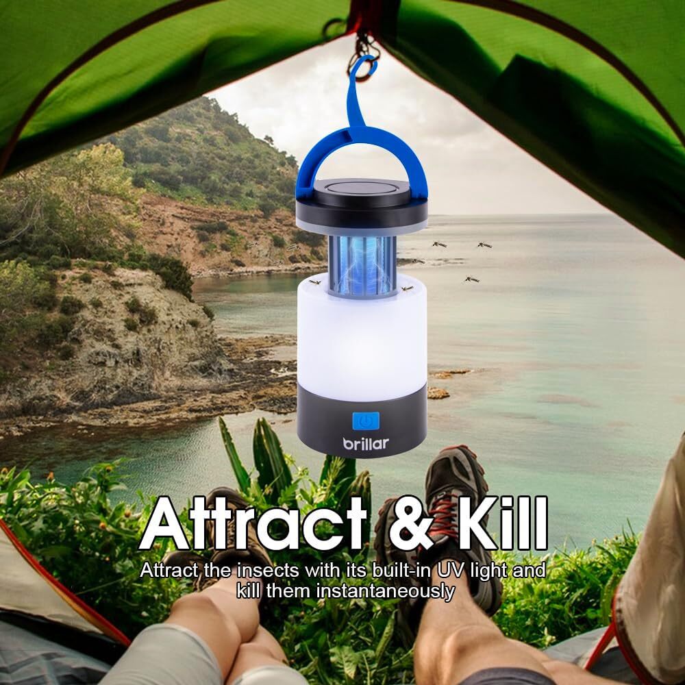 3 in 1 Mosquito Insect Killer Lamp Bug Zapper Camping Lantern Power Bank Light