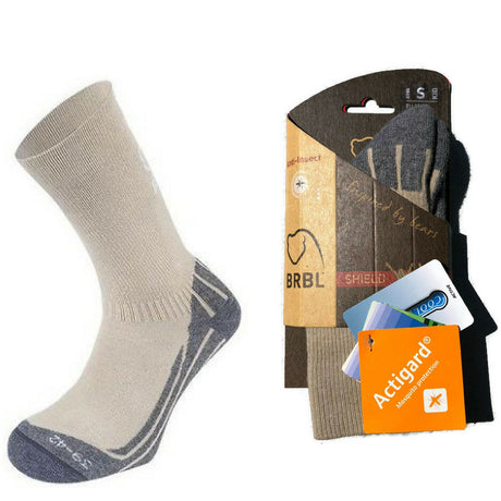 BRBL Anti Insect Repellent Socks Mosquito Mozzie Bugs Camp Kids - Beige