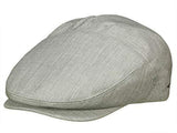 Bailey Of Hollywood Mens Slater Flatcap Peaked Cap - Light Gray