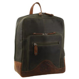 Billy The Kid Olive Leather Western Backpack Bag