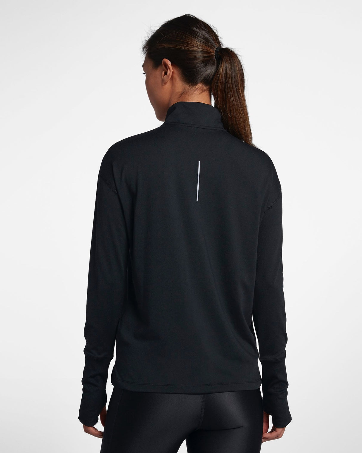 Nike Sweatshirt Pullover Half Zip Element Running Womens - Black