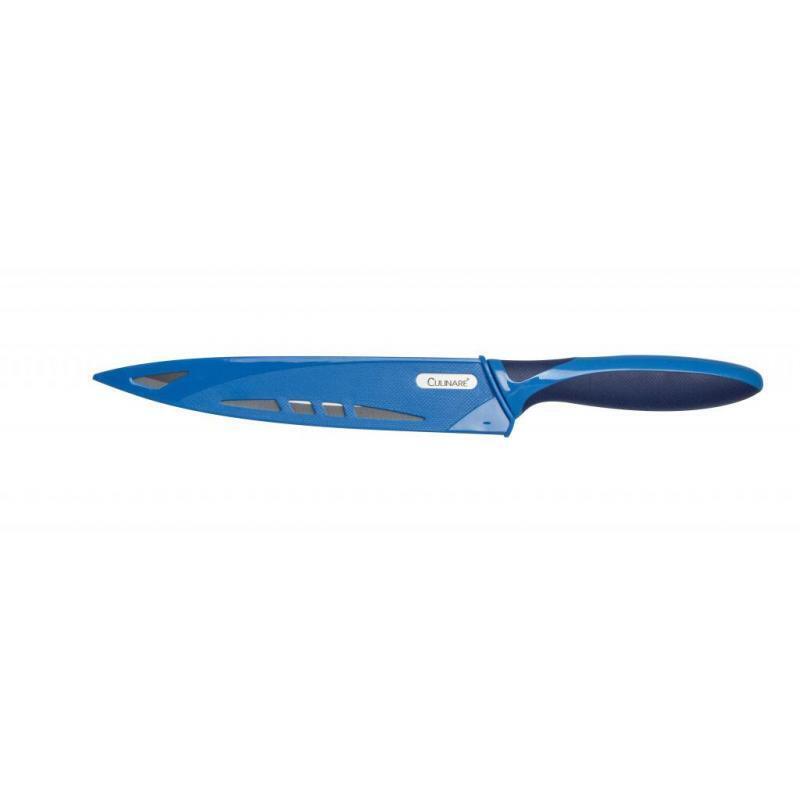 19.5cm Culinare Stainless Steel Carving Knife With Blue Blade Cover