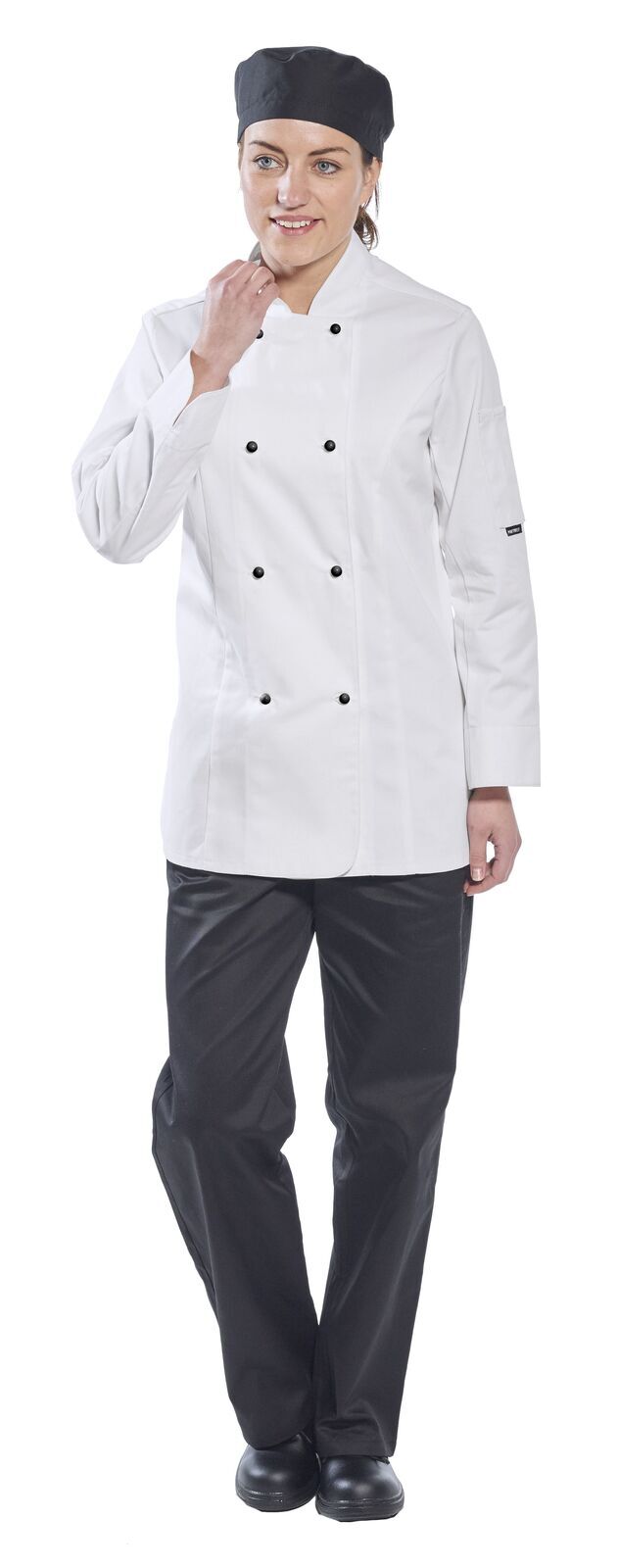 Portwest Womens Rachel Chef Jacket Hospitality Cook MeshAir - White