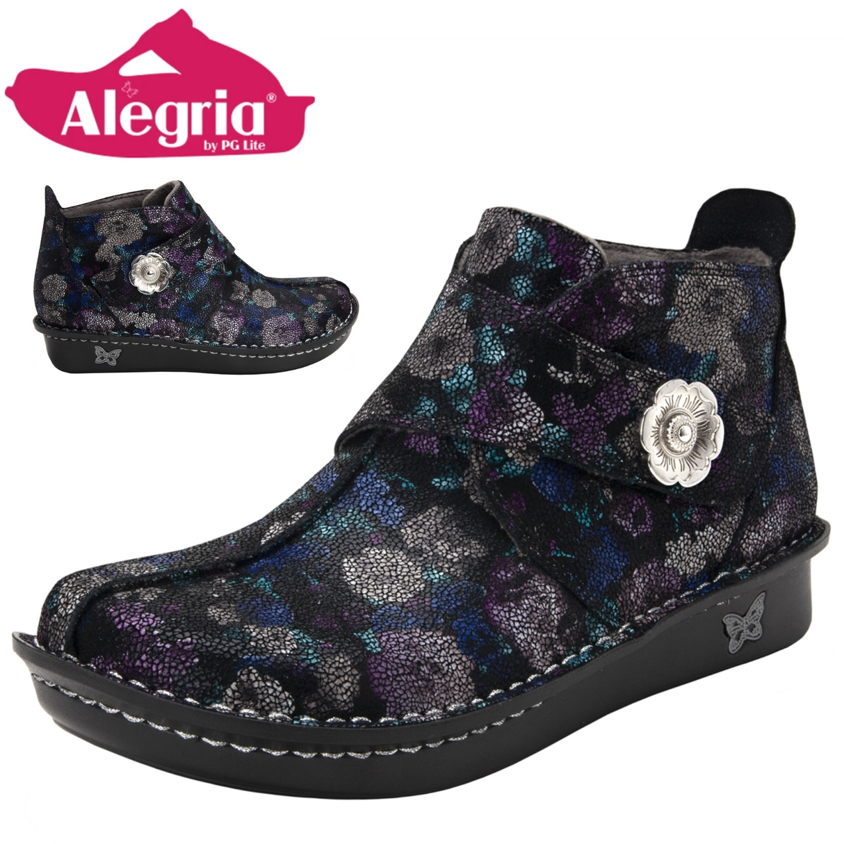 ALEGRIA Caiti Womens Comfort Strap Boots Shoes Walking Boot - Winter Formal