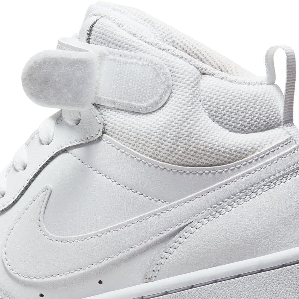 Nike Youth Boys Court Borough Mid 2 Grade School Sneakers - White