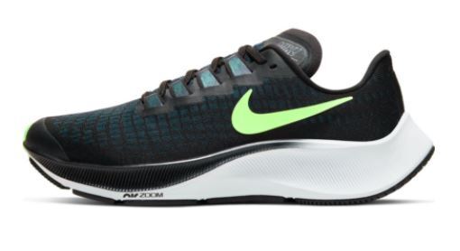 Nike Air Zoom Pegasus 36 GS Kids Shoes - Black/Lime Blast - Valerian Blue