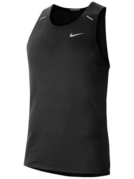 Nike Mens Core Rise 365 Soft Breathable Tank Shirt - Black